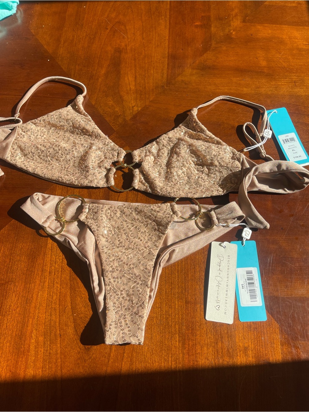 NWT beach bunny bikini XL top, M bottoms read description - Picture 6 of 10